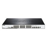 D-Link DGS-1510-28XMP Géré L2/L3 Gigabit Ethernet (10/100/1000) Connexion Ethernet, supportant l'alimentation via ce port (PoE) Noir, Gris