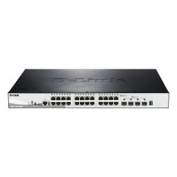 D-Link DGS-1510-28XMP Gestionado L2/L3 Gigabit Ethernet (10/100/1000) Energía sobre Ethernet (PoE) Negro, Gris