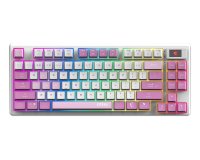 MSI FORGE GK600 TKL WIRELESS VIOLET IT tastiera Gaming USB + Bluetooth QWERTY Italiano Rosa, Viola, Bianco
