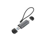 Conceptronic BIAN05G 2-in-1 USB 3.0 Dual Plug Card Reader, SD/MicroSD 3.0, UHS-I