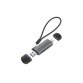 Conceptronic BIAN05G 2-in-1 USB 3.0 Dual Plug Card Reader, SD/MicroSD 3.0, UHS-I