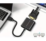Conceptronic ABBY20B cavo e adattatore video 0,25 m HDMI tipo A (Standard) VGA (D-Sub) Nero
