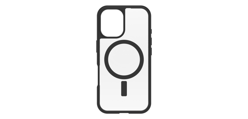 OtterBox React Series pour MagSafe pour Apple iPhone 16, Black Crystal