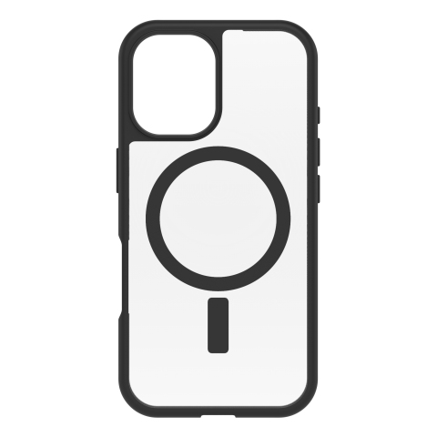 OtterBox React Series para MagSafe para Apple iPhone 16, Black Crystal