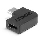 Cambiador de género para cable USB 3.2 Type C Negro Lindy 41894