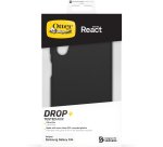 OtterBox React Série Coque pour Galaxy A14, Antichoc, anti-chute, ultra-mince, protection fine, testé selon les normes militaires, Antimicrobien, Noir