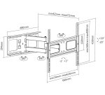 Equip 650316 Soporte de pared articulado para TV de 37"-70