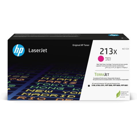 HP 213X Toner LaserJet authentique Grande capacité Magenta