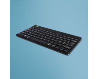 R-Go Tools Clavier ergonomique R-Go Compact Break, clavier compact avec logiciel de pause,AZERTY (FR), Bluetooth, noir