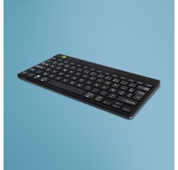 R-Go Tools Clavier ergonomique R-Go Compact Break, clavier compact avec logiciel de pause,AZERTY (FR), Bluetooth, noir