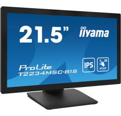 iiyama ProLite T2234MSC-B1S écran plat de PC 54,6 cm (21.5") 1920 x 1080 pixels Full HD Écran tactile Noir