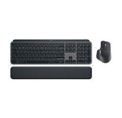 Logitech MX Keys S Combo teclado Ratón incluido Oficina Bluetooth Portugués Grafito