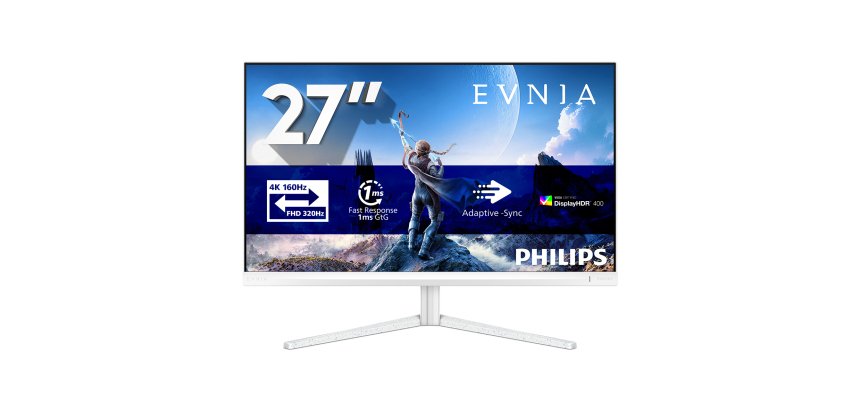 Philips Evnia 5000 computer monitor 68.6 cm (27") 3840 x 2160 pixels 4K Ultra HD LCD White
