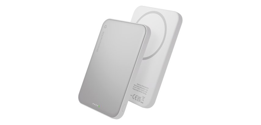 dbramante1928 CP05ACWH7273 banque d'alimentation électrique 5000 mAh Recharge sans fil Aluminium