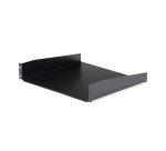 StarTech.com Étagère Rack Serveur 2U - Étagère Cantilever Universelle pour Armoire Rack d'Équipement Réseau 19" - Acier Haute Résistance - Poids Max 20kg - Profondeur de 40,6cm, Noir