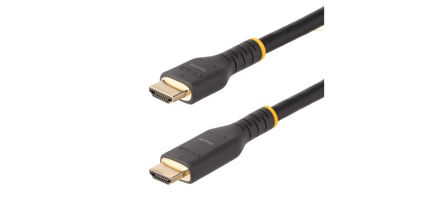 StarTech.com Câble HDMI Actif de 10m avec Ethernet - HDMI 2.0 4K 60Hz UHD - Cordon HDMI Robuste avec Fibre Aramide - Câble HDMI Haute Vitesse Durable - Câble HDMI 2.0 Gros Calibre