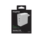 mophie Speedport 100 Universel Blanc Secteur Charge rapide Intérieure