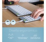 R-Go Tools Teclado numérico R-Go Numpad Break, teclado numérico ergonómico con software de pausa, con cable, blanco