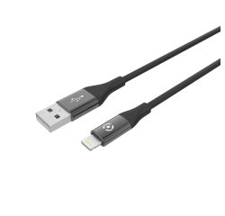 Celly USBLIGHTCOLORBK lightning cable 1 m Black