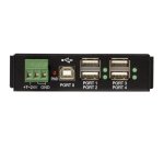 StarTech.com Hub USB 2.0 4 ports - Hub USB-A industriel en métal - Hub de données USB montable sur rail DIN, mur ou bureau - Hub d'extension USB conforme TAA