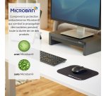 Tapis de souris antibactérien Noir Microban 5933907