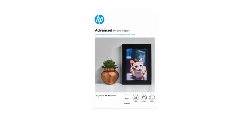 HP Advanced Glossy Photo Paper - Fotopapier - glänzend - 25 Blatt - 100 x 150 mm - 250 g/m²