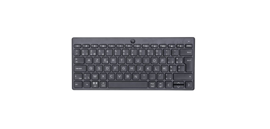 HP 350 Compact Multi-Device Bluetooth Keyboard clavier Maison AZERTY Belge Noir