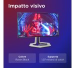 Lenovo Legion Pro 27Q-10 - Monitor Gaming 26.5" QD-OLED Flat QHD 2560x1440 0 280Hz 0.03ms - AMD FreeSync Premium Pro + VESA AdaptiveSync 2xHDMI 2.1 + 1xDP 1.4 - Stand Height + Tilt + Swivel + Pivot Cavo HDMI + DP + USB A/B incluso