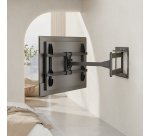 AISENS Soporte Pro Giratorio, Inclinable y Nivelable para Monitor/TV 50kg de 43"-80", Negro