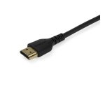 StarTech.com Câble HDMI Fin de 1m, Câble HDMI 2.0 Flexible Certifié Premium avec Ethernet, UHD 4K 60Hz HDR10, Conception Durable en Fibre d'Aramide avec Gaine en TPE