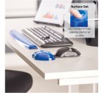 Reposamuñecas de gel para ratón Fellowes Crystal