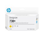 HP 738M Cartouche d'encre DesignJet Jaune, 130 ml