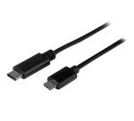 StarTech.com 1.6ft (50cm) USB-C to Micro USB-B Cable, Data Cord, USB 2.0, USB C to Micro-B Data Transfer Cable