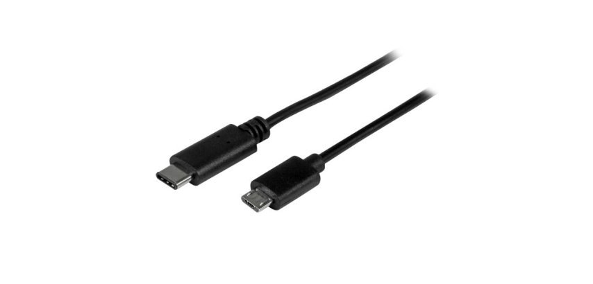 StarTech.com Câble USB-C vers Micro USB-B de 50cm, Câble de Transfert de Données, USB 2.0, USB C vers Micro-B
