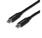 StarTech.com 6.6ft (2m) USB-C Fast Charging Cable, Charge & Sync, 100W (5A) PD, USB 2.0, USB-IF Certified - Black USB C Charging Cord
