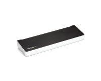StarTech.com Station d'Accueil USB-C 4K, Station d'Accueil pour Moniteur Triple UHD 4K, Mac & Windows, USB C vers HDMI & DisplayPort, 100W Power Delivery, Hub 5x USB 5Gbps