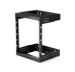 StarTech.com Armadio Rack di Rete per Montaggio a Parete 12U 19", Server Rack a 2 Montanti a telaio aperto, Profondità Regolabile, Quadro Dati per Apparecchiature IT/Dati/AV/Switch - Dadi e viti a gabbia inclusi