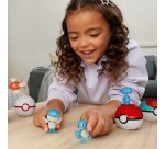 MEGA Pokémon Water-Type Trainer Team Building Toy Kits with 2 Action Figures (79 Pieces) for Kids