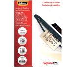 Pochettes de plastification Fellowes 75 x105 mm 125 µ brillantes - Boîte de 100