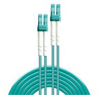 Cable de fibra optica 2 m LC OM3 Verde Lindy 46371