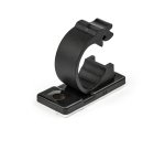 StarTech.com 100 Clip Fermacavi Autoadesivi Nero - Graffette Fermacavo Adesive da Scrivania per Cavi Elettrici/Rete - Supporto Fermacavi - Fermacavo in Plastica - Classe Antincendio UL/94V-2