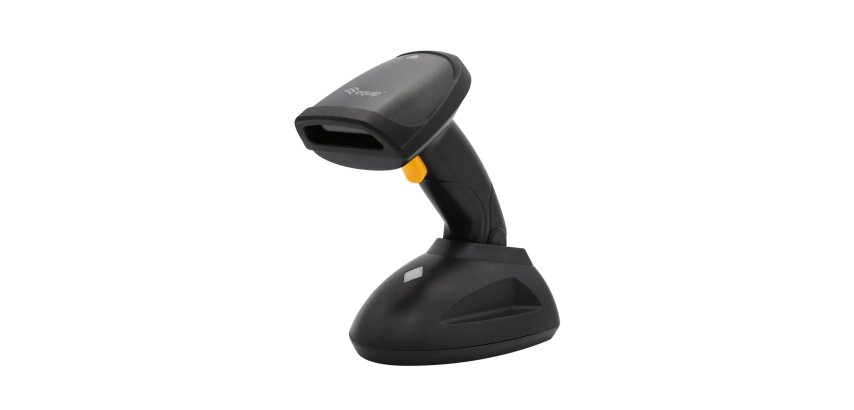Equip Wireless 1D Laser Barcode Scanner, Long Distance, with Stand