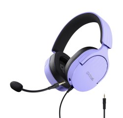Trust GXT 489P FAYZO Auricolare Cablato A Padiglione Gaming Nero, Viola