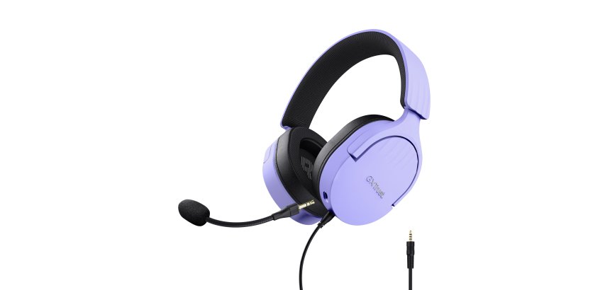 Trust GXT 489P FAYZO Headset Wired Head-band Gaming Black, Purple