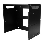 StarTech.com 2-Post 8U Open Frame Wall Mount Network Rack with Built-in Shelf, Wall Mount Data Rack with Adjustable Depth for AV / Computer / IT Equipment, Small Wall-Mount Server Rack - TAA Compliant
