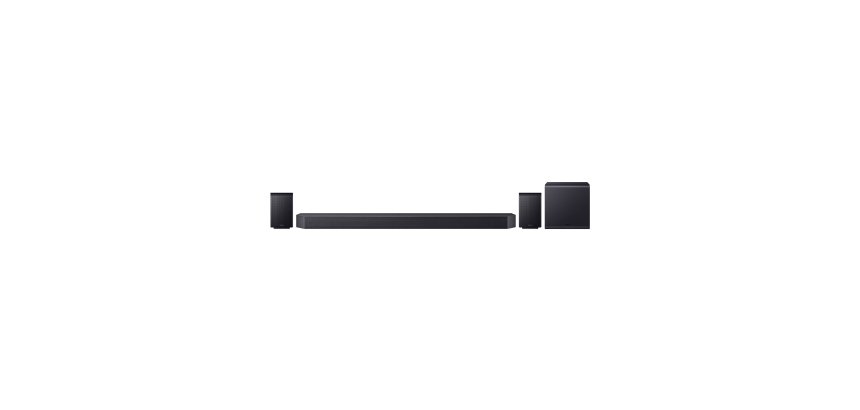 Samsung Soundbar HW-Q990H/XC, Audio 11.1.4 canali, potenza 756W, Active Voice Amplifier Pro, Auto AV Sync, Bluetooth 5.3, Q-Symphony, Wireless Dolby Atmos, 2026