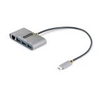 StarTech.com 3-Port USB-C Hub met Ethernet, 3x USB-A, Gigabit Ethernet, USB 3.0 5Gbps, Bus-Powered Laptop USB hub, 30cm USB Type-C Host Kabel, GbE, Compacte USB-C naar USB-A Hub