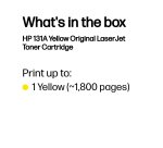 HP 131A - yellow - original - LaserJet - toner cartridge (CF212A)