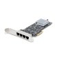 StarTech.com Carte Réseau PCIe à 4 Ports 2,5 Gbps NBASE-T, Intel I225-V - Carte Réseau pour PC - Carte Réseau Ethernet Multi-Gigabit - Carte LAN Serveur PCI Express 2.1 - Interface Ethernet de Bureau