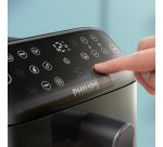 Philips Serie 4000 Airfryer doppio cestello Verticale, Friggitrice ad aria da 10L, 13 metodi di cottura, Rivestimento ceramica PFAS Free, Pulizia in lavastoviglie, App ricette, NA462/70